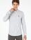 Erkek Açık Gri Uzun Kollu Gömlek