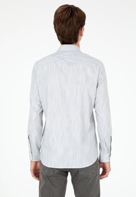 Erkek Açık Gri Uzun Kollu Gömlek - 50292418001