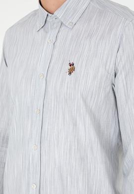 Erkek Açık Gri Uzun Kollu Gömlek - 50292418001