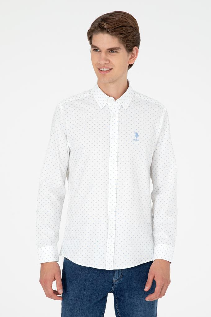 Erkek Açık Mavi Uzun Kollu Gömlek