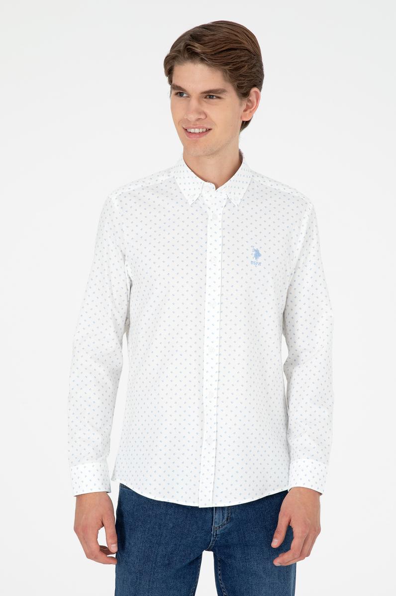 Erkek Açık Mavi Uzun Kollu Gömlek