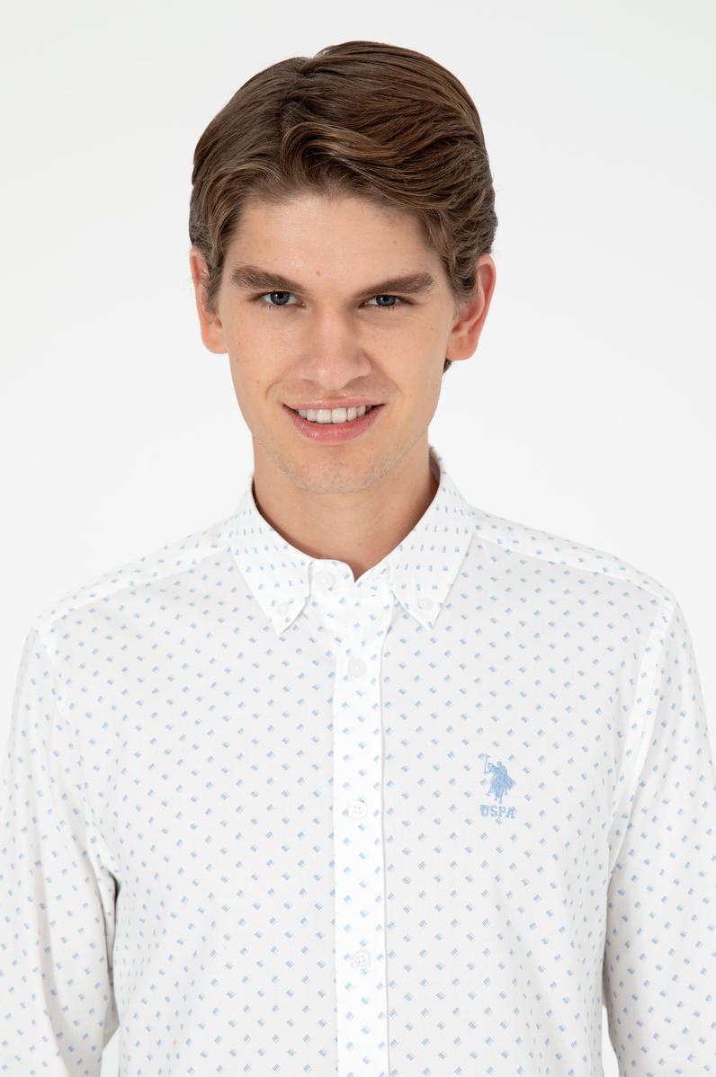 Erkek Açık Mavi Uzun Kollu Gömlek