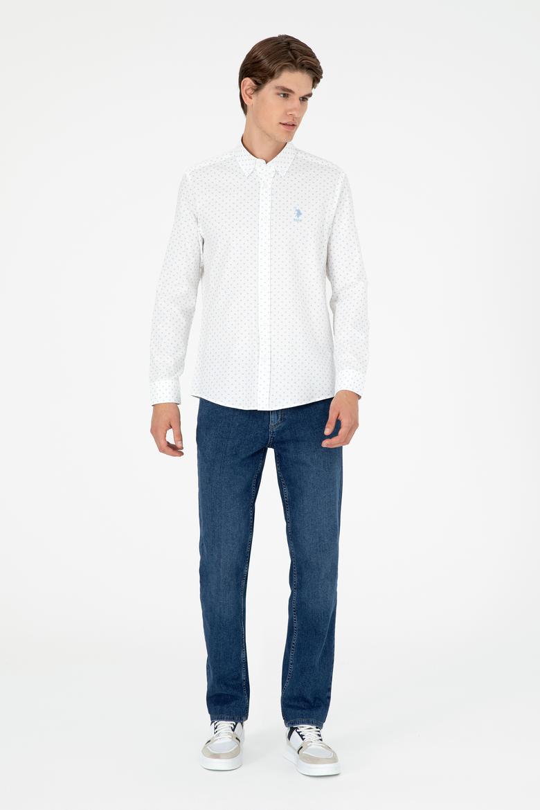 Erkek Açık Mavi Uzun Kollu Gömlek - 50292113007