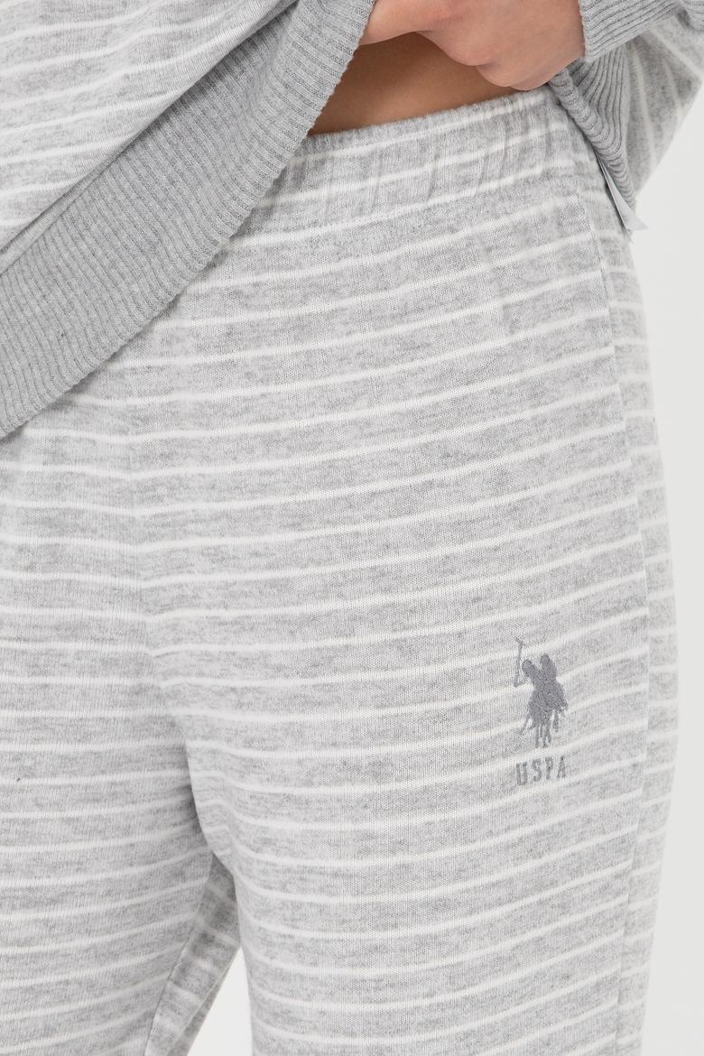 Kadın Gri Melanj Pijama Takımı - 50302029006