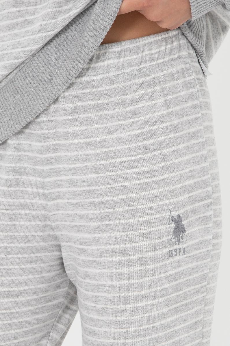 Kadın Gri Melanj Pijama Takımı