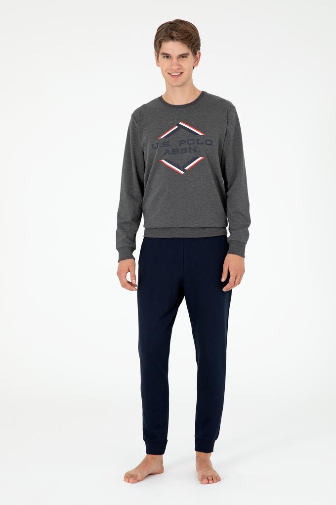 Erkek Antrasit Melanj Pijama Takımı