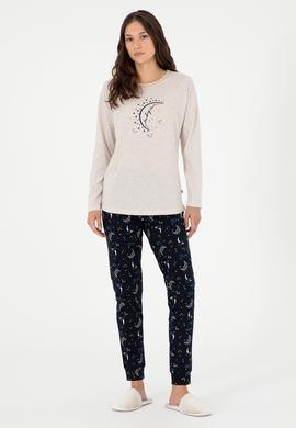 Kadın Bej Pijama Takımı - 50303407005