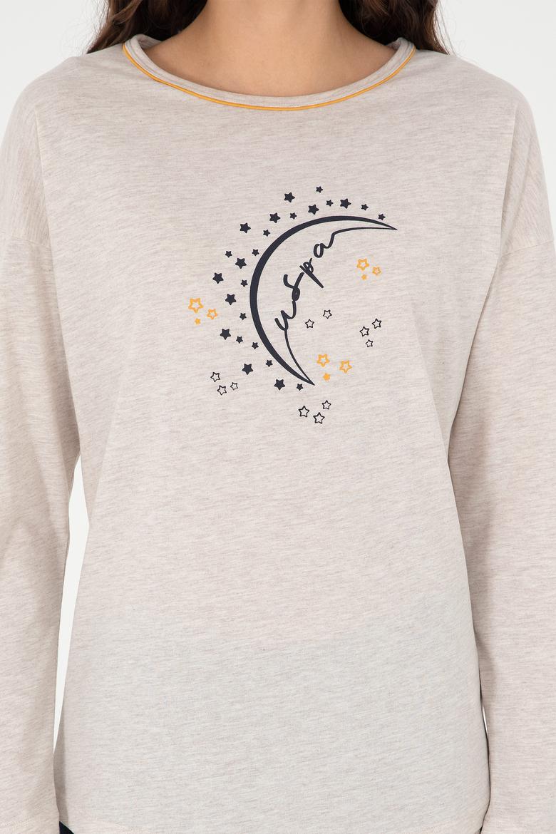 Kadın Bej Pijama Takımı - 50303407005