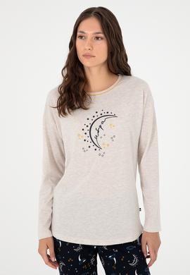 Kadın Bej Pijama Takımı - 50303407005