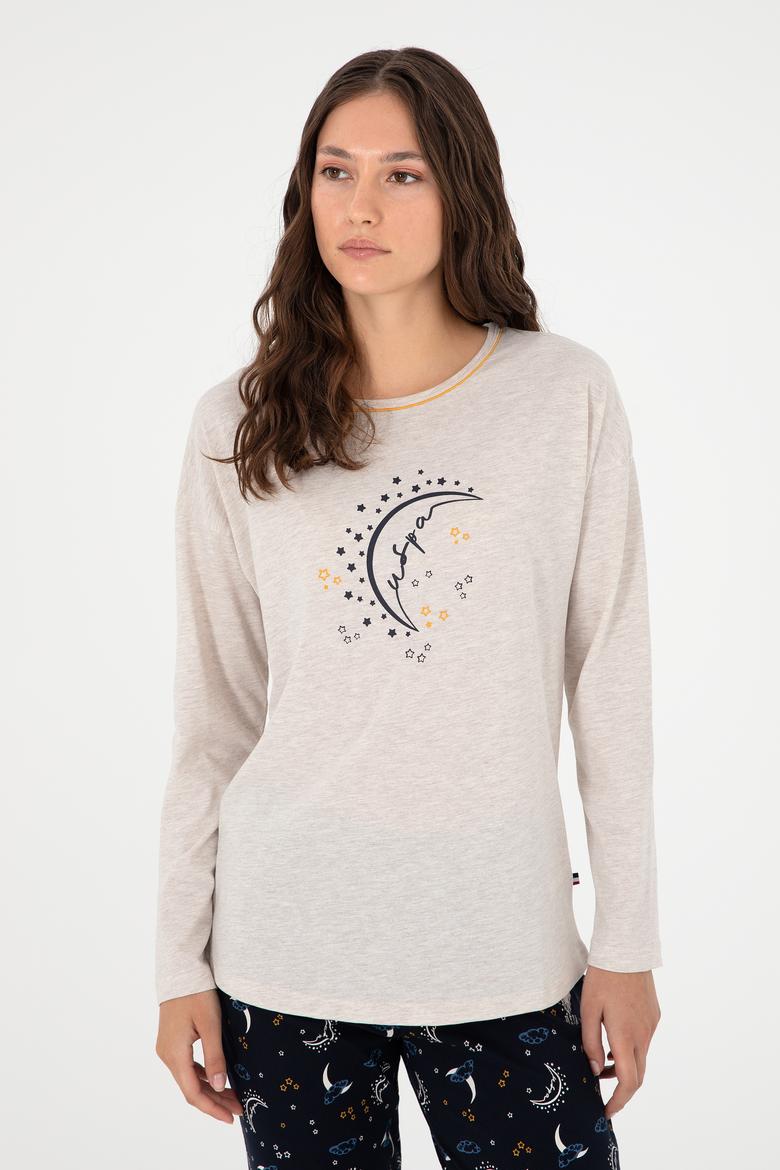 Kadın Bej Pijama Takımı - 50303407005