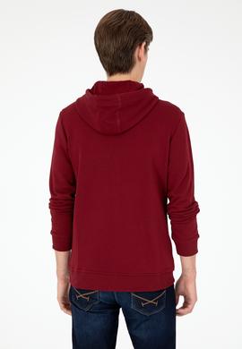 Erkek Bordo Örme Hırka - 50295147001