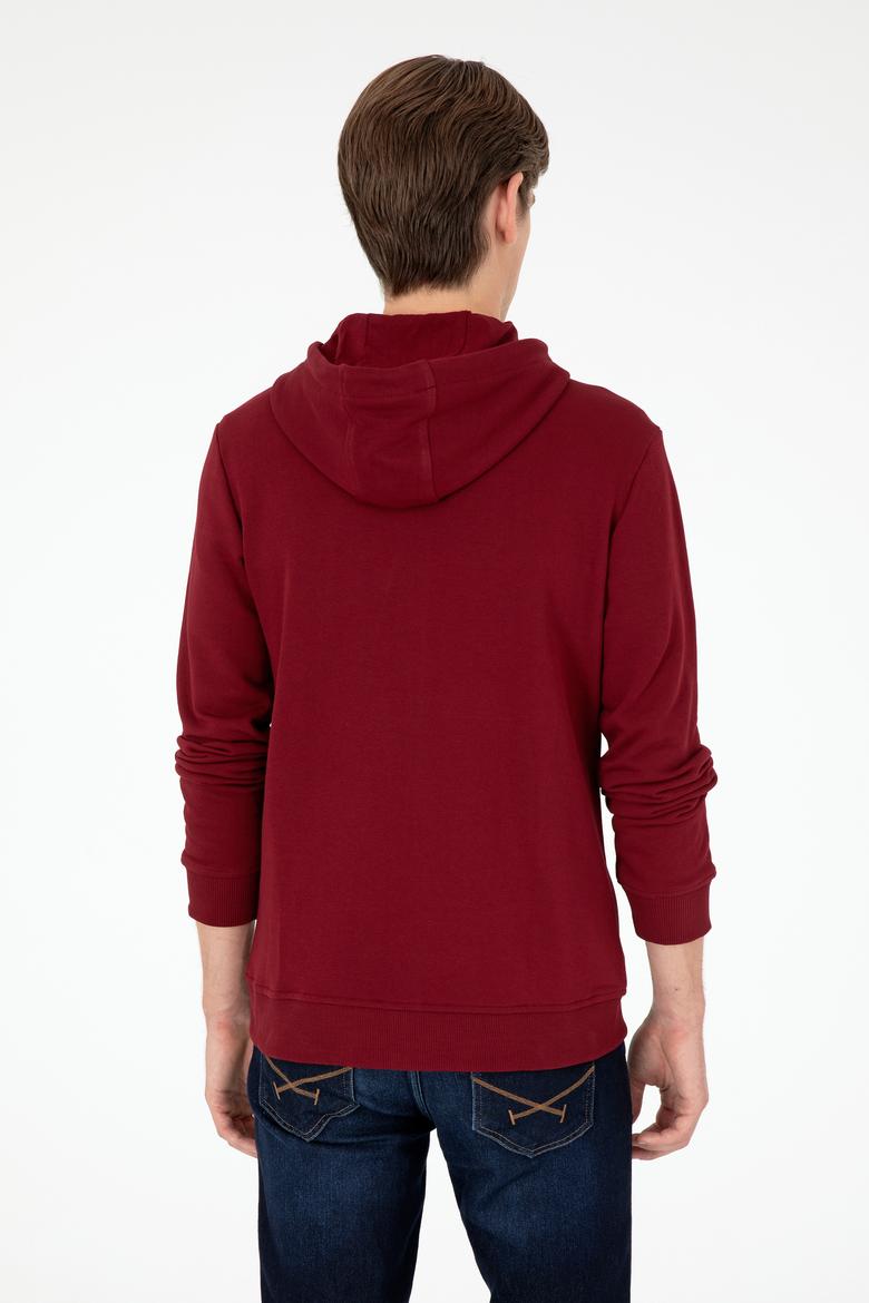 Erkek Bordo Örme Hırka - 50295147001