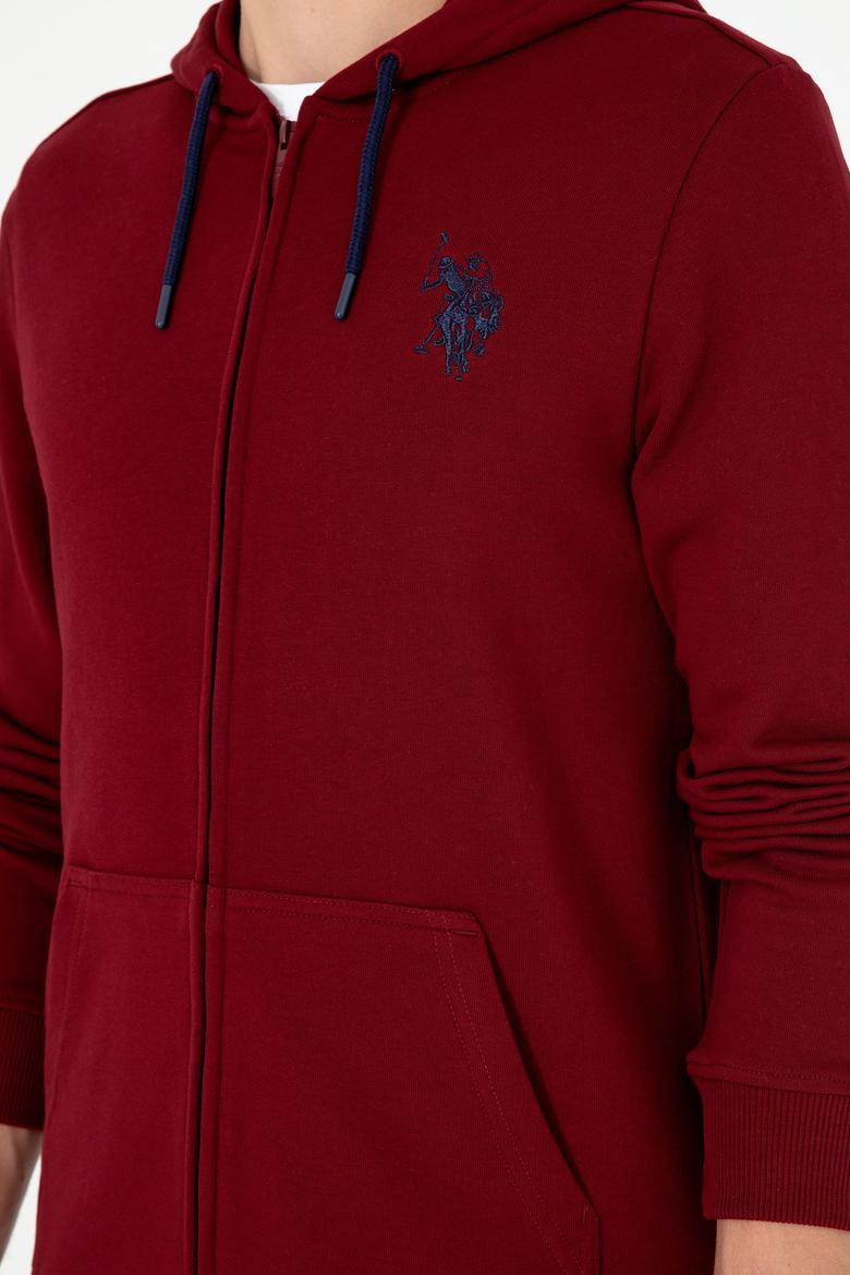 Erkek Bordo Örme Hırka - 50295147001