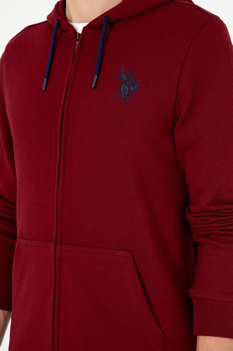 Erkek Bordo Örme Hırka