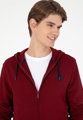 Erkek Bordo Örme Hırka - 50295147001