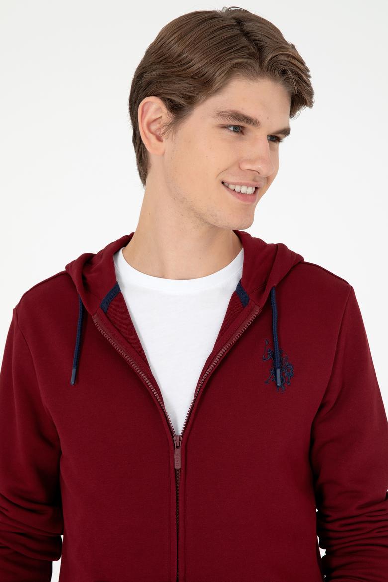 Erkek Bordo Örme Hırka - 50295147001