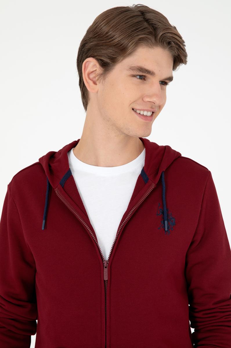 Erkek Bordo Örme Hırka