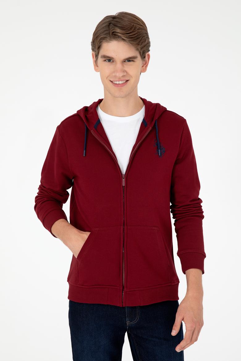 Erkek Bordo Örme Hırka - 50295147001