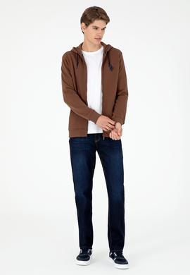 Erkek Kahverengi Örme Hırka - 50295147021