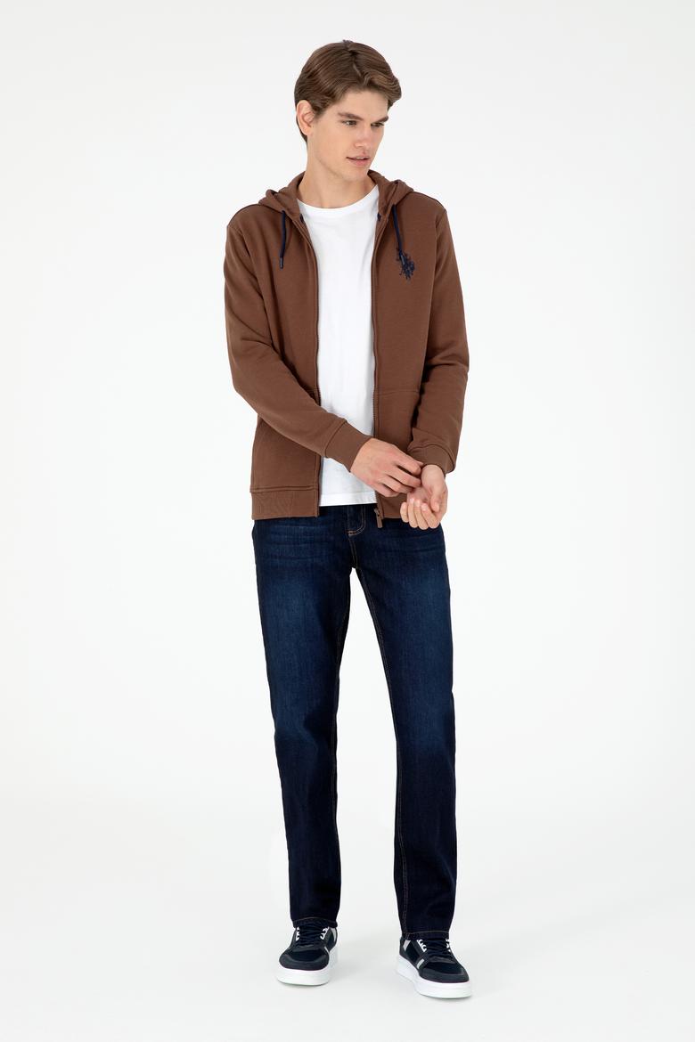 Erkek Kahverengi Örme Hırka - 50295147021