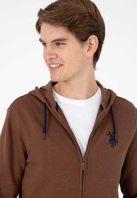 Erkek Kahverengi Örme Hırka - 50295147021