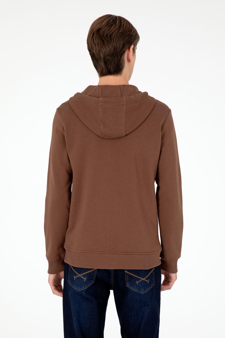 Erkek Kahverengi Örme Hırka - 50295147021