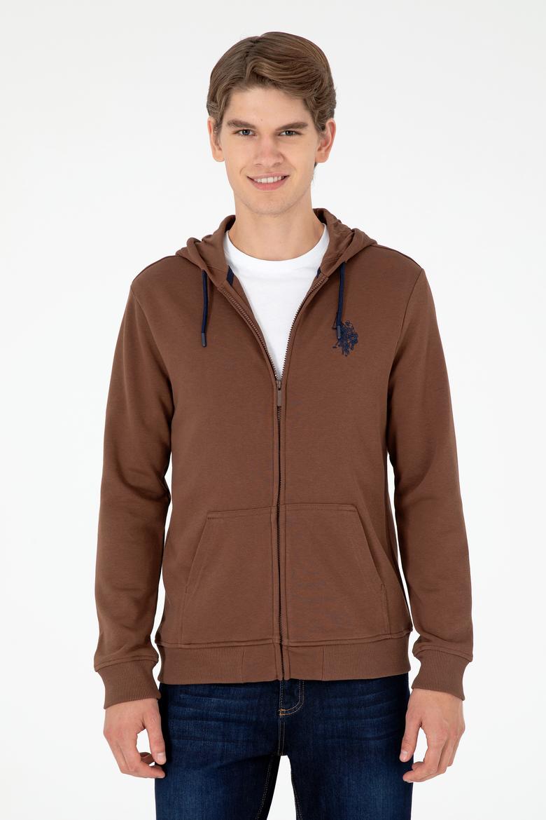 Erkek Kahverengi Örme Hırka