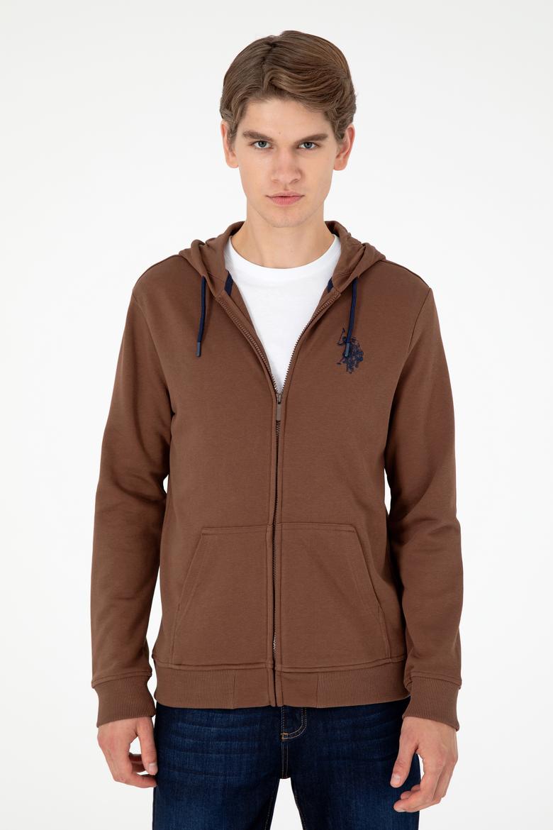 Erkek Kahverengi Örme Hırka - 50295147021