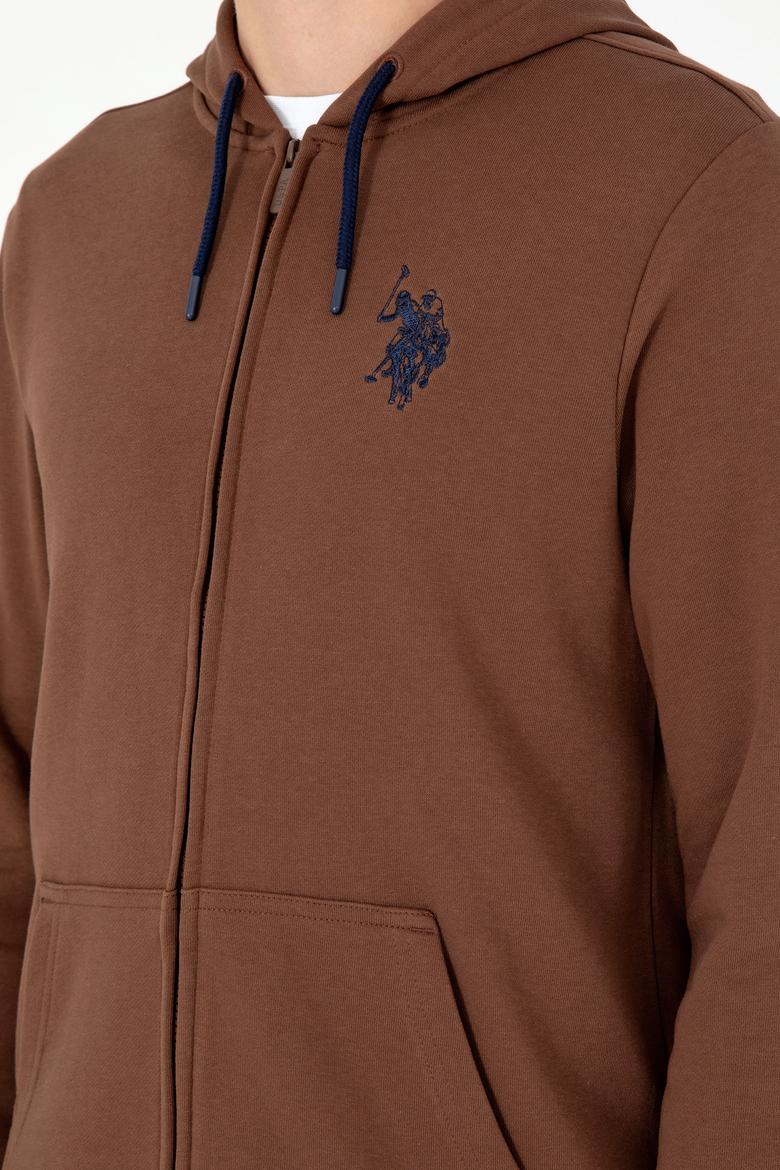 Erkek Kahverengi Örme Hırka - 50295147021