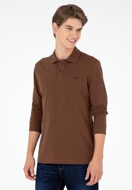 Erkek Kahverengi Basic Sweatshirt - 50295169046