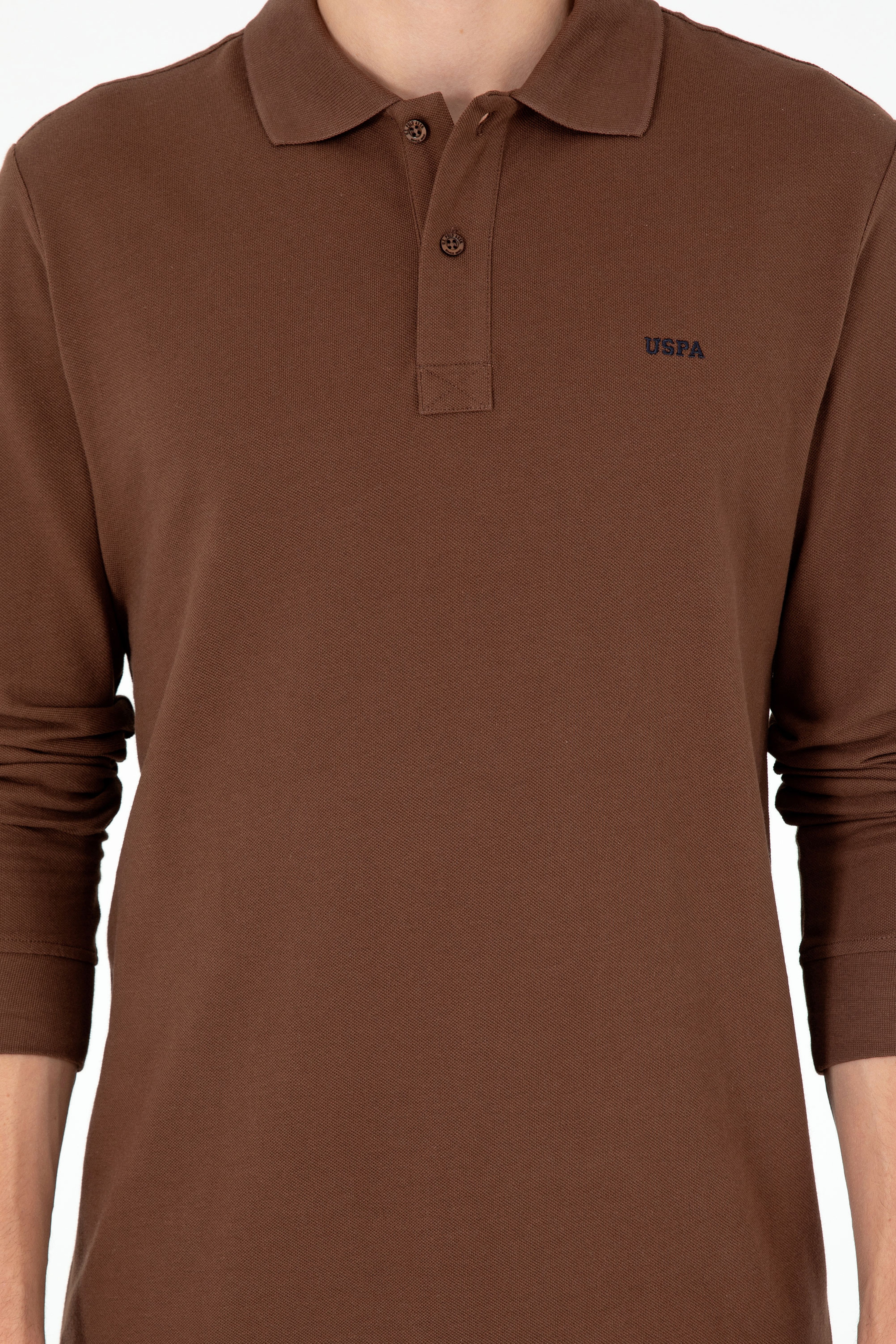 Erkek Kahverengi Basic Sweatshirt