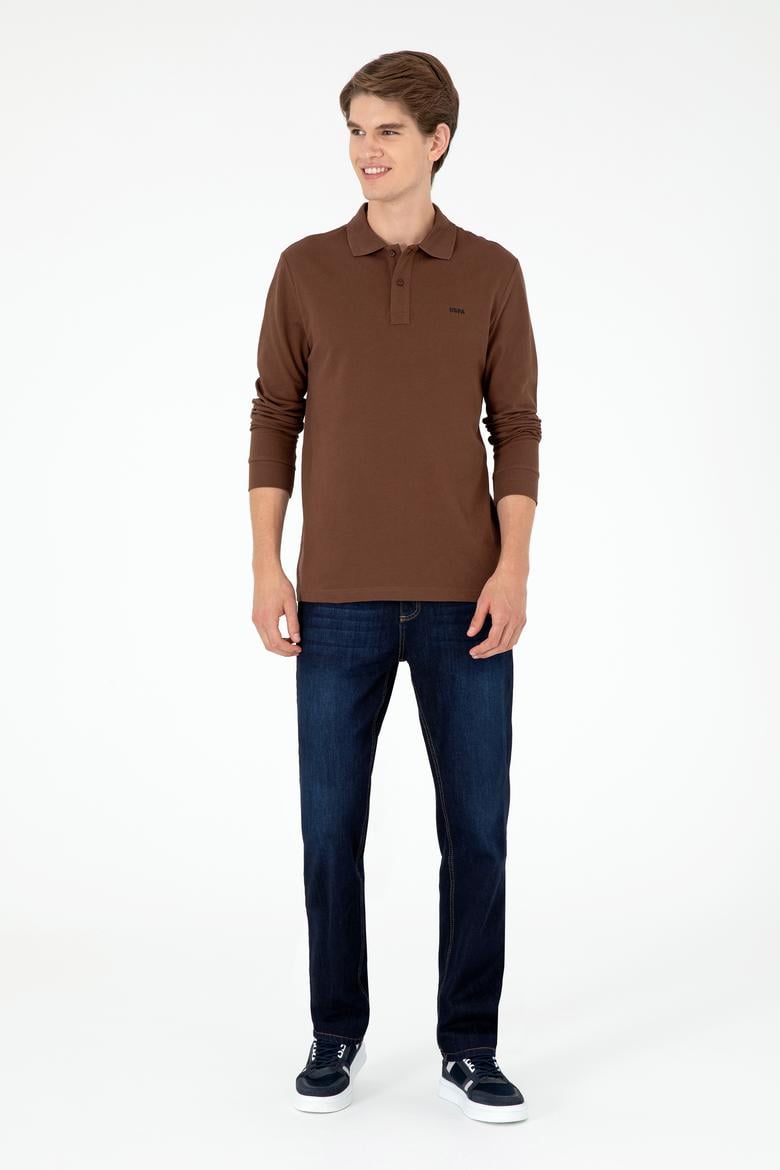 Erkek Kahverengi Basic Sweatshirt - 50295169046