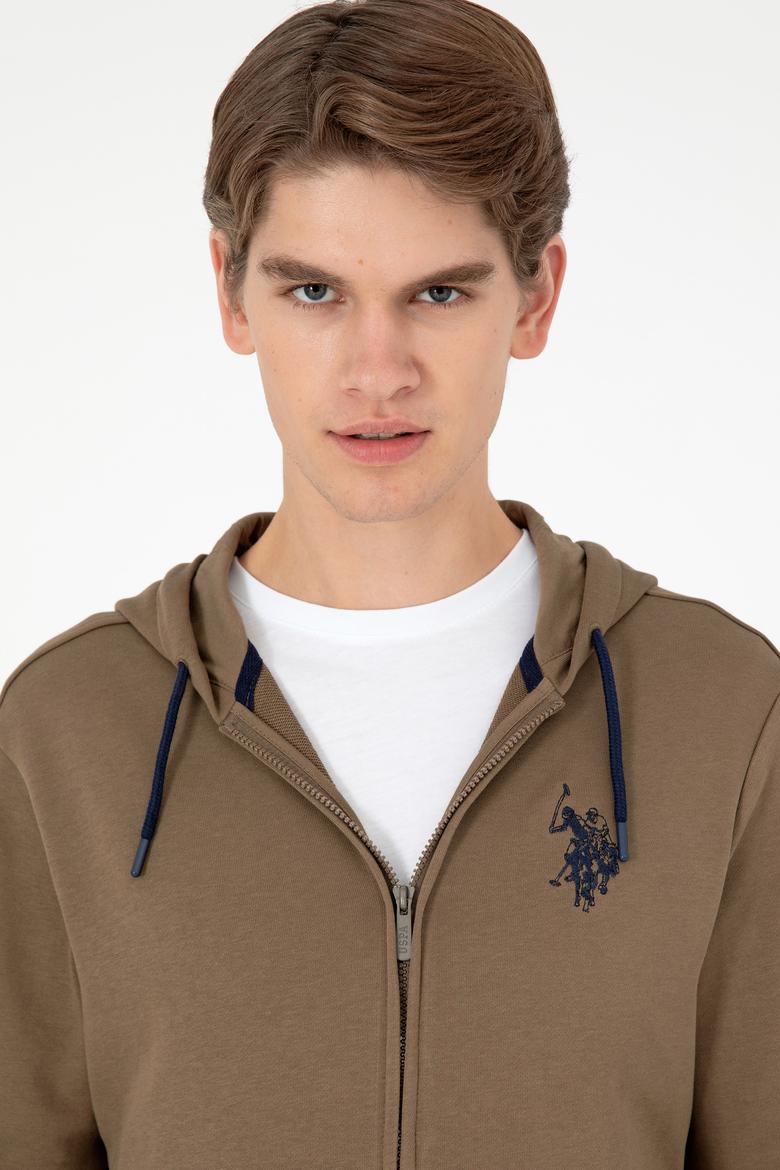 Erkek Haki Örme Hırka - 50295147019