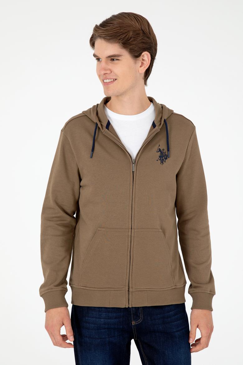 Erkek Haki Örme Hırka - 50295147019