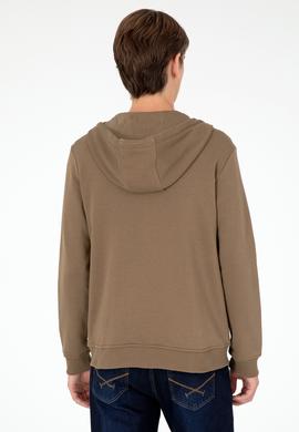 Erkek Haki Örme Hırka - 50295147019