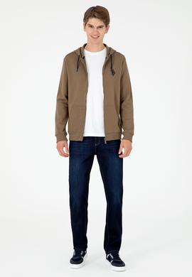 Erkek Haki Örme Hırka - 50295147019