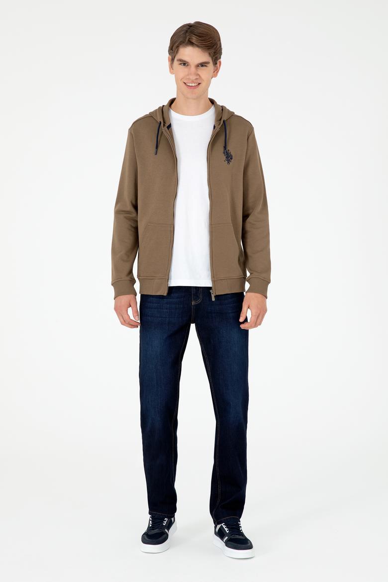 Erkek Haki Örme Hırka - 50295147019