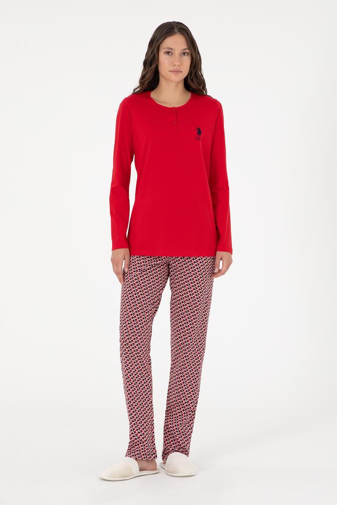 Kadın Kırmızı Pijama Takımı
