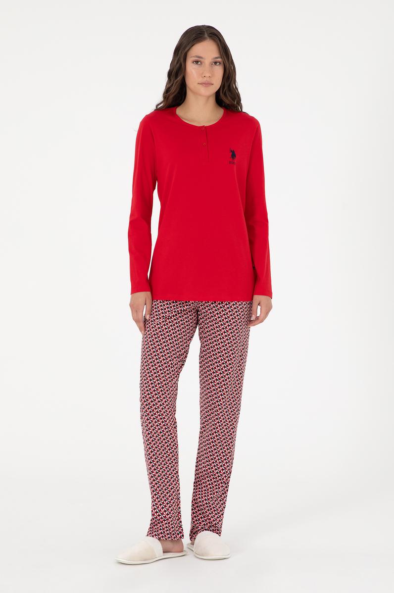 Kadın Kırmızı Pijama Takımı