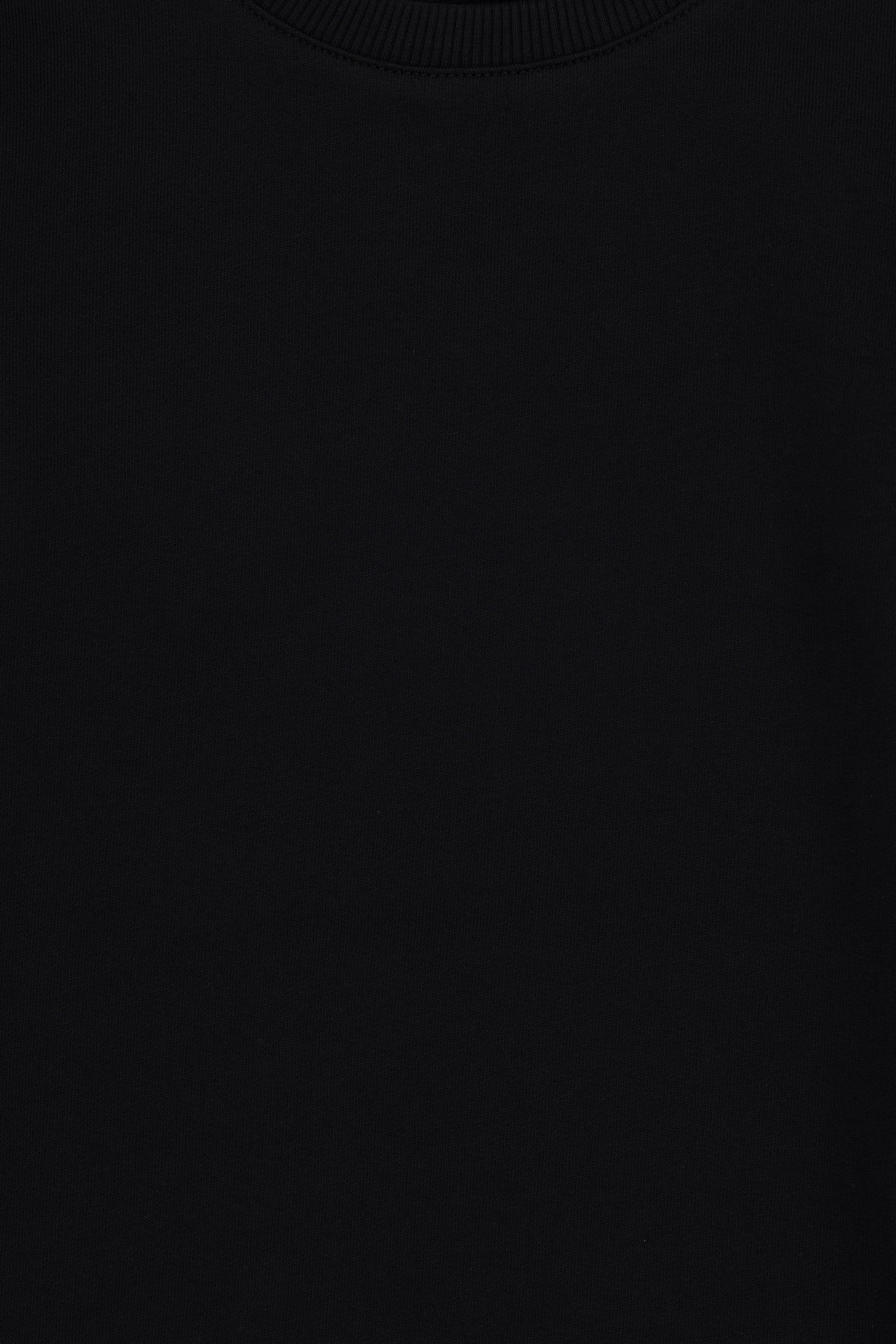 Erkek Çocuk Siyah Bisiklet Yaka Sweatshirt - Image 3