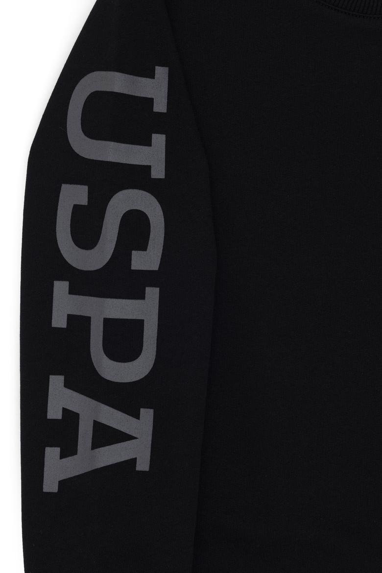 Erkek Çocuk Siyah Bisiklet Yaka Sweatshirt - 50293643068