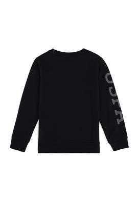 Erkek Çocuk Siyah Bisiklet Yaka Sweatshirt - 50293643068