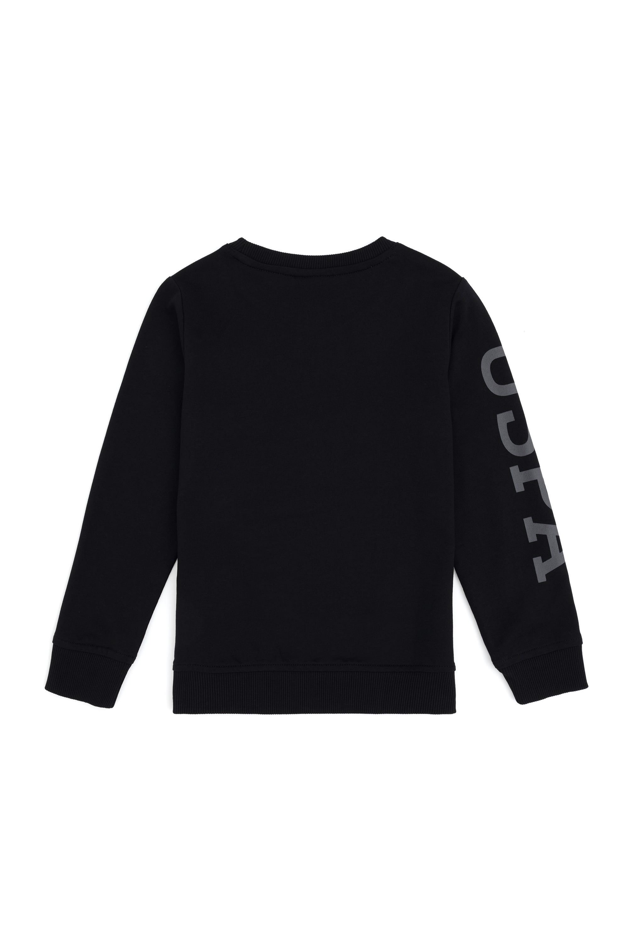 Erkek Çocuk Siyah Bisiklet Yaka Sweatshirt - Image 2