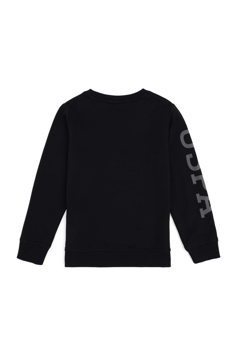 Erkek Çocuk Siyah Bisiklet Yaka Sweatshirt - 50293643068