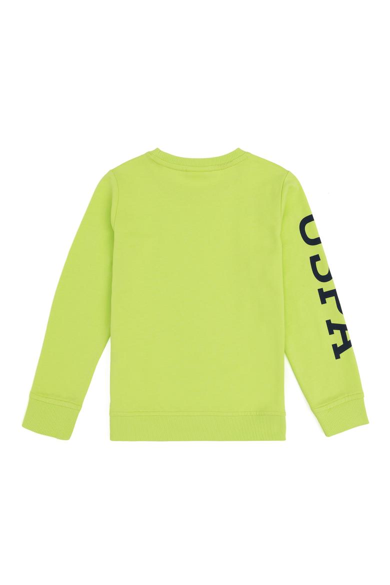 Erkek Çocuk Elma Yeşili Bisiklet Yaka Sweatshirt - 50293643046