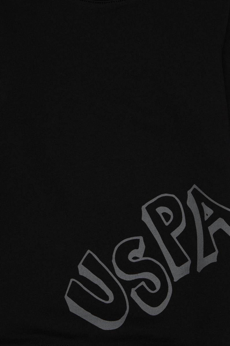 Erkek Çocuk Siyah Bisiklet Yaka Sweatshirt