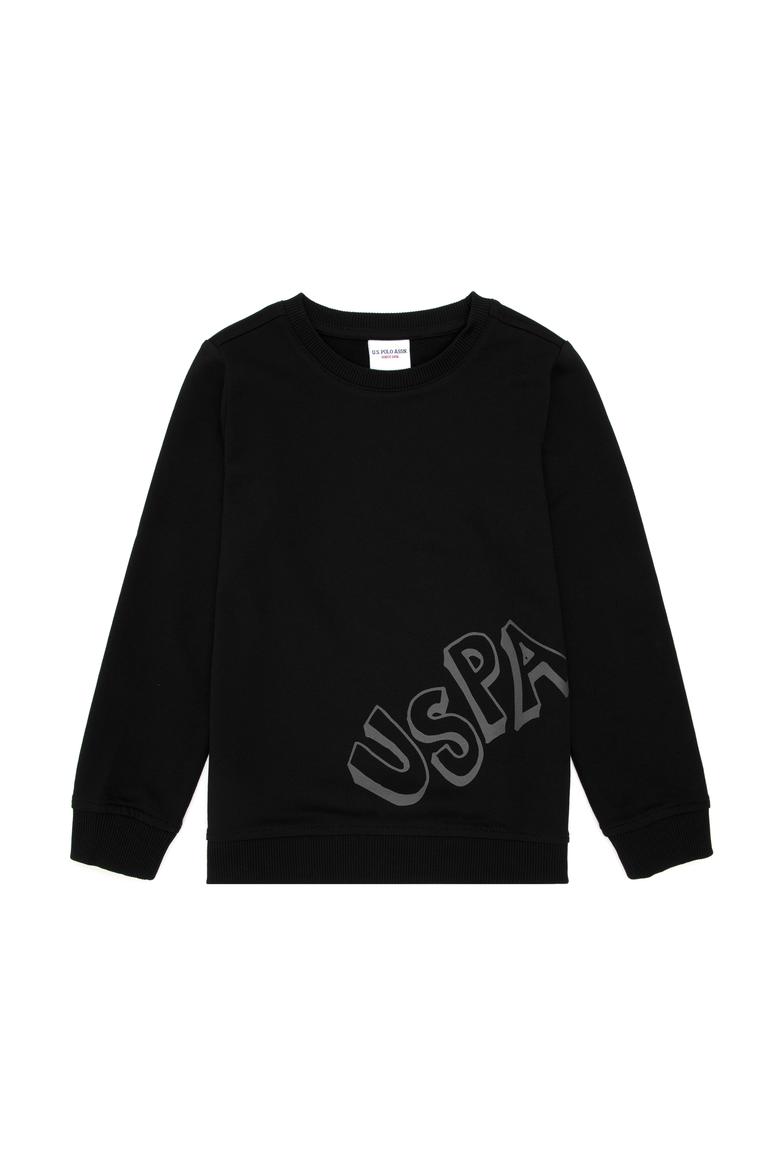 Erkek Çocuk Siyah Bisiklet Yaka Sweatshirt - 50293617076