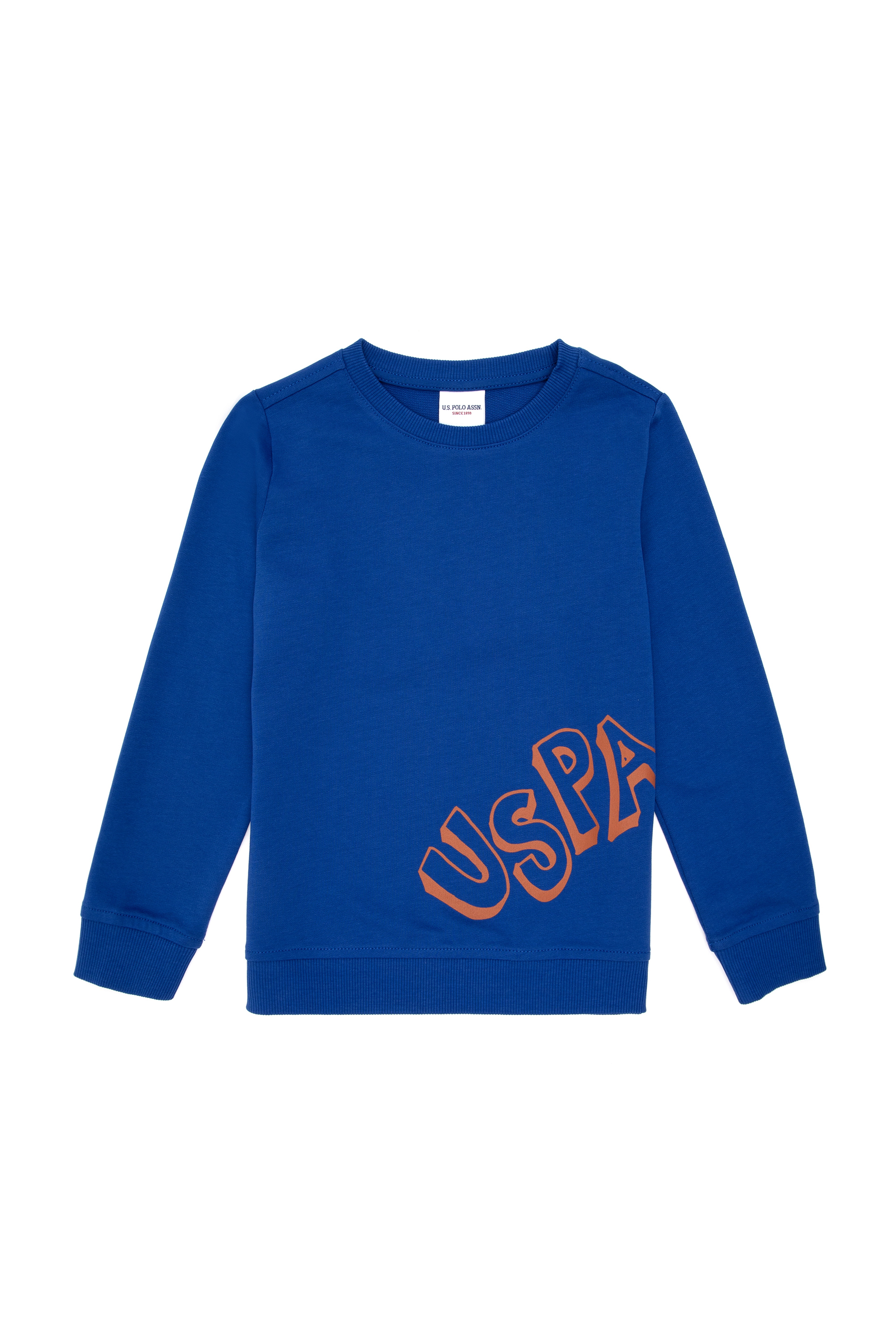Erkek Çocuk Saks Bisiklet Yaka Sweatshirt - Image 3