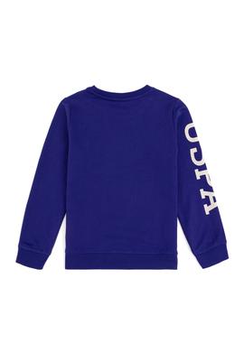 Erkek Çocuk Mor Basic Bisiklet Yaka Sweatshirt - 50293643057