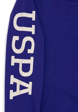 Erkek Çocuk Mor Basic Bisiklet Yaka Sweatshirt - 50293643057